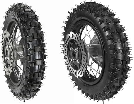 Front 2.50-10 & Rear 3.00-10 Tire Rim 10 Wheels Disc Brake Kit for Pit Bike CRF50
