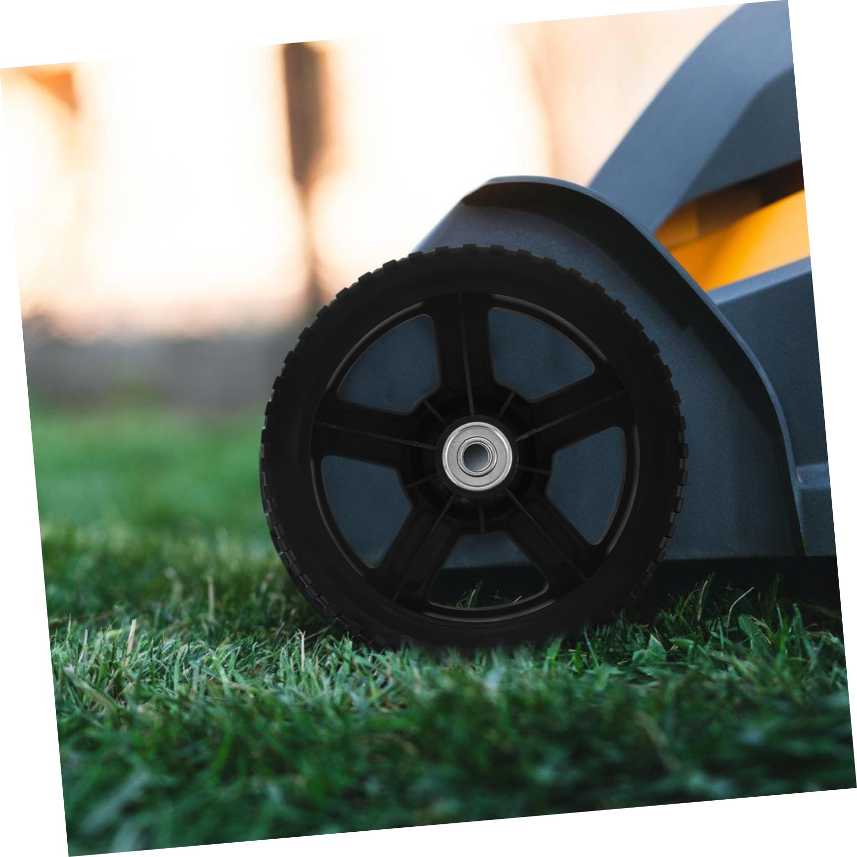 YARNOW Ruedas de Cortacésped de Ruedas de Reemplazo de Alta Carga para Herramientas de Jardín para Equipos Exteriores Instalación Rápida y Versatilidad