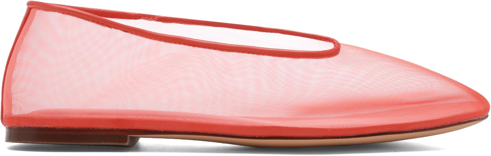 Women's Fine Mesh Ballet Flats,Round Toe Ballerina Shoes,Casual Slip On Mary Jane Flats,Comfortable Daily Dress Shoes