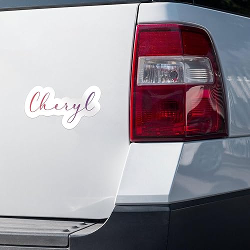 Miniatura 2 de Elegante adhesivo con nombre de Cheryl, calcomanía de vinilo impermeable para parachoques de automóvil, laptop, botella de agua, pared y ventana,