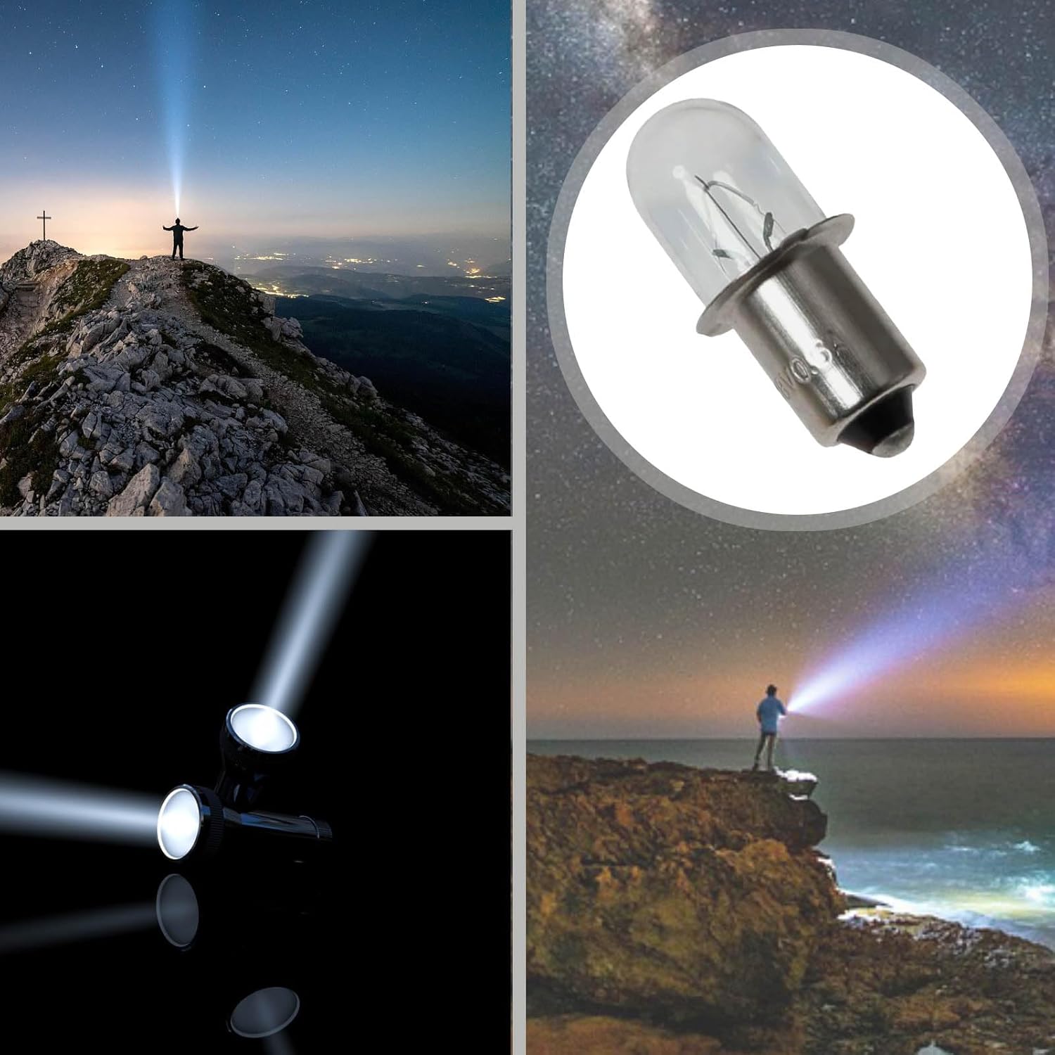780287001 Ry-OBI Light Flashlight Bulbs Replacement Bulbs Compatible with Ry-OBI-Ridgid 18V Flashlight P704 P703 P700 2PCS