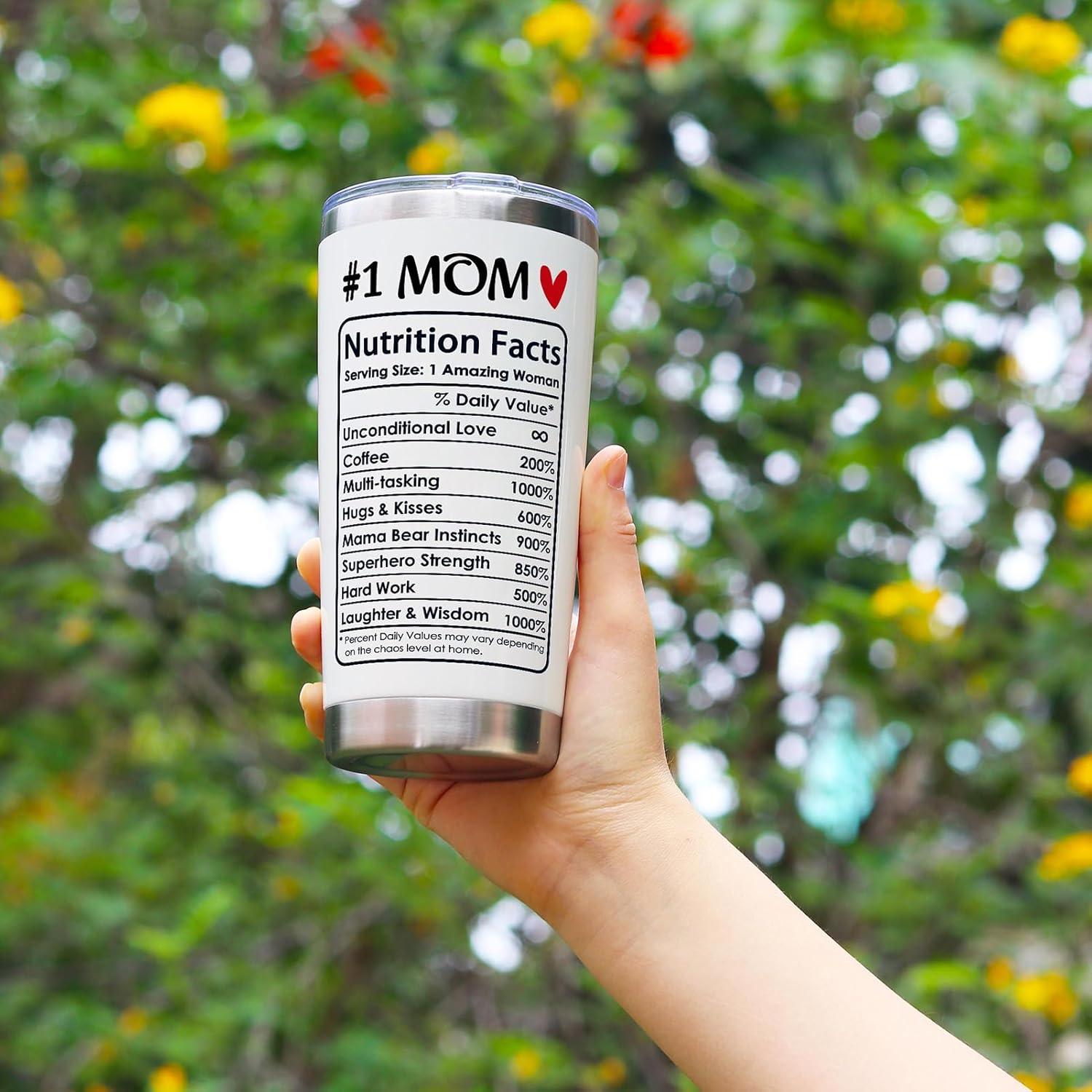 Breezy Valley Mom Tumbler, Valentine's Day Gifts from Daughter Son - Best Mom Ever Gifts, Happy Birthday Gift from Kids, #1 Mother Coffee Cup Tumbler - Image 2