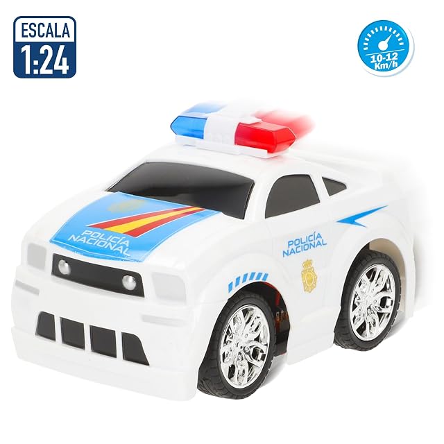 Foto 2 de 7 de ColorBaby 41303 Speed & Go Coche teledirigido Policía Nacional, Radiocontrol niño, Mando 27 MHz, Escala 1/24