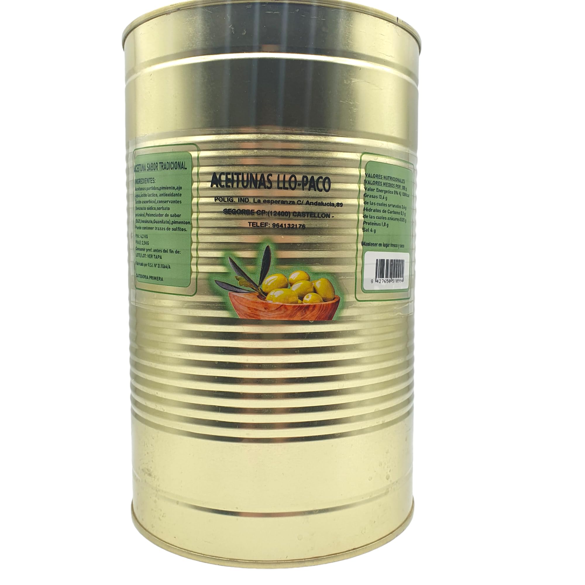 Banderillas Sabor Anchoa - El Cabildo - Pandereta 1,100 gr - Banderillas de Aceituna, Olivas, Cebolla, Pepinillos, Guindilla, Pimiento — view 4
