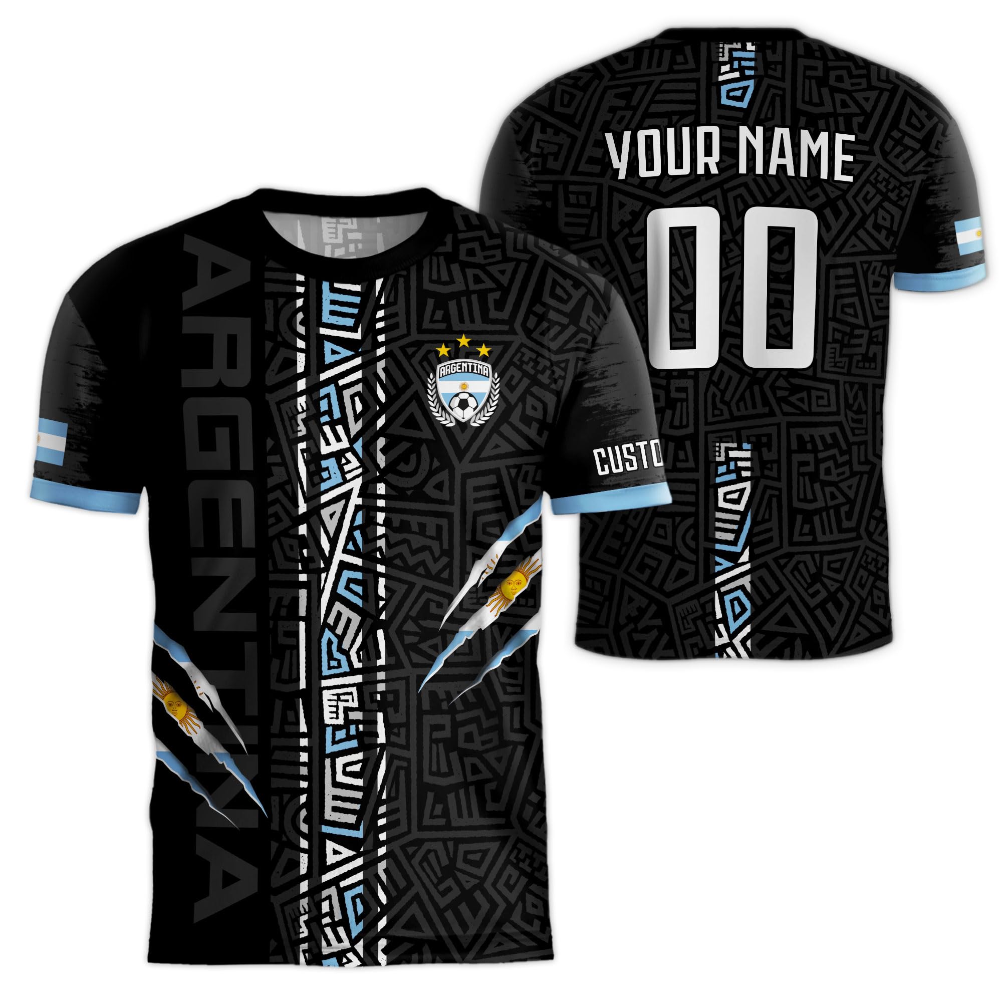 Customized Jersey Argentina, Custom Argentinian Soccer Jersey, Argentina Jersey Men, Retro Soccer Jerseys for Men 2