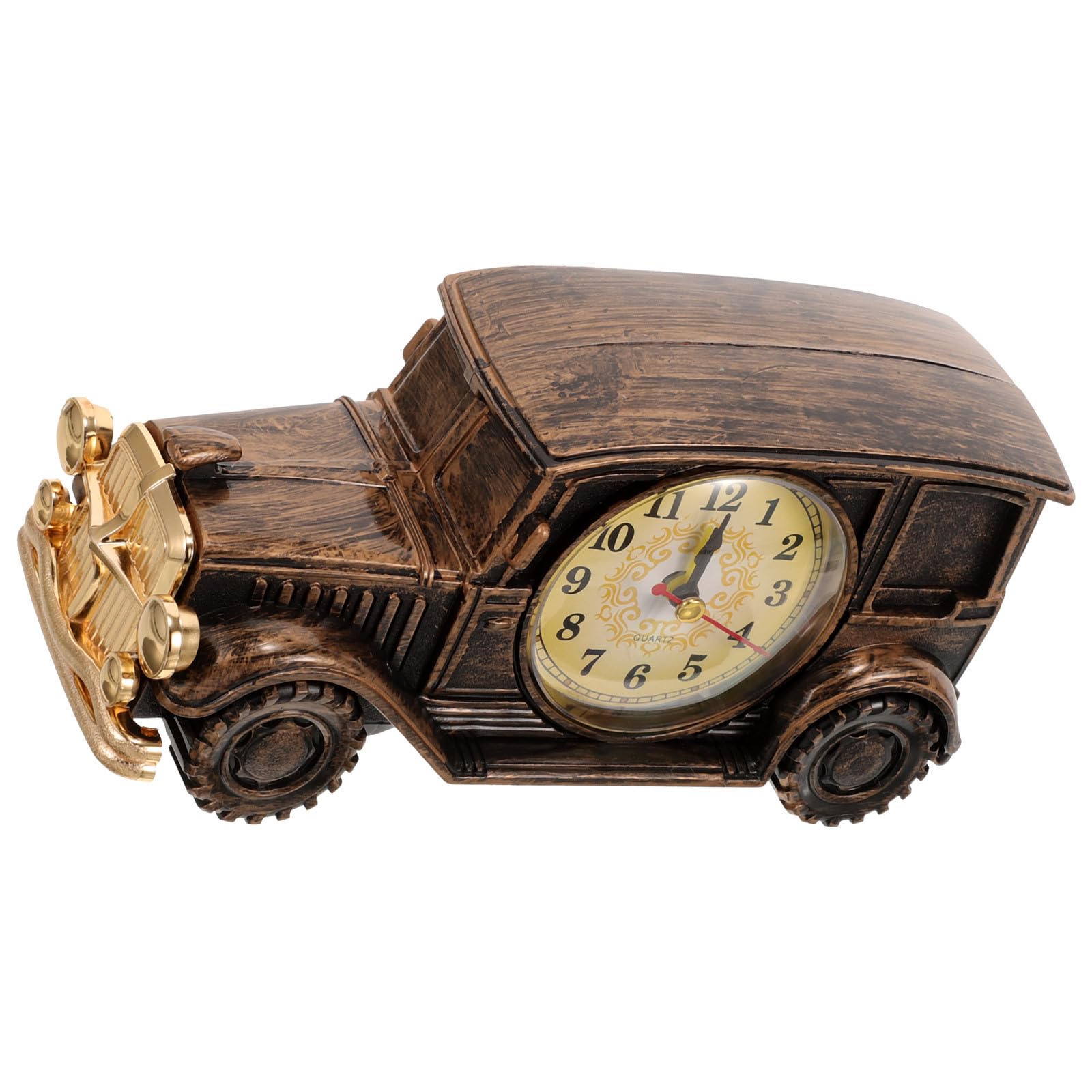Reloj de mesa retro con forma de coche vintage negro para decorar el salón o club