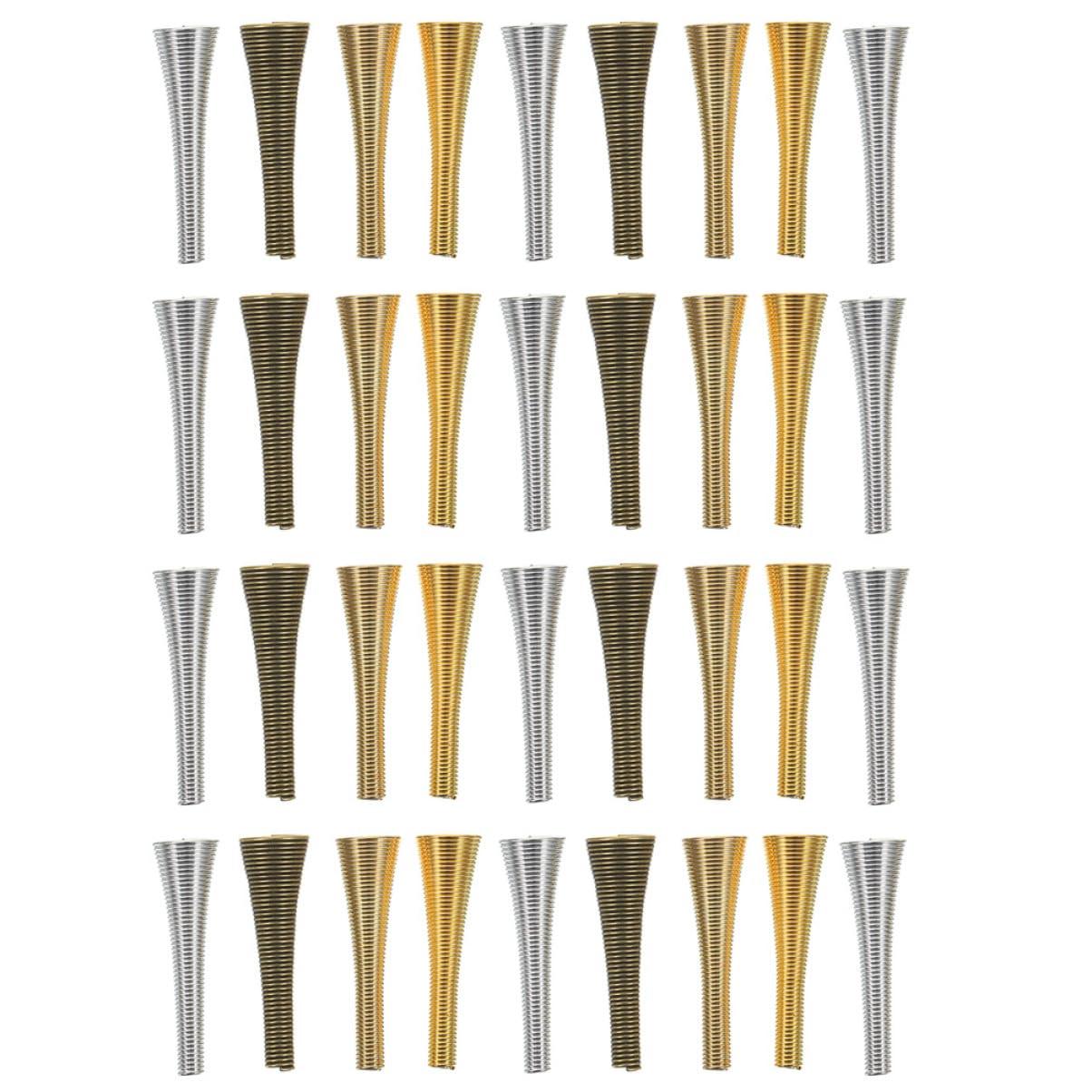 ARTIBETTER 1set Vintage Bead Caps with Unique Trumpet Flower Design for Jewelry Making for Bracelets Necklaces and Charms Non Rusting Multi Functional Craft Accessories 36pcs