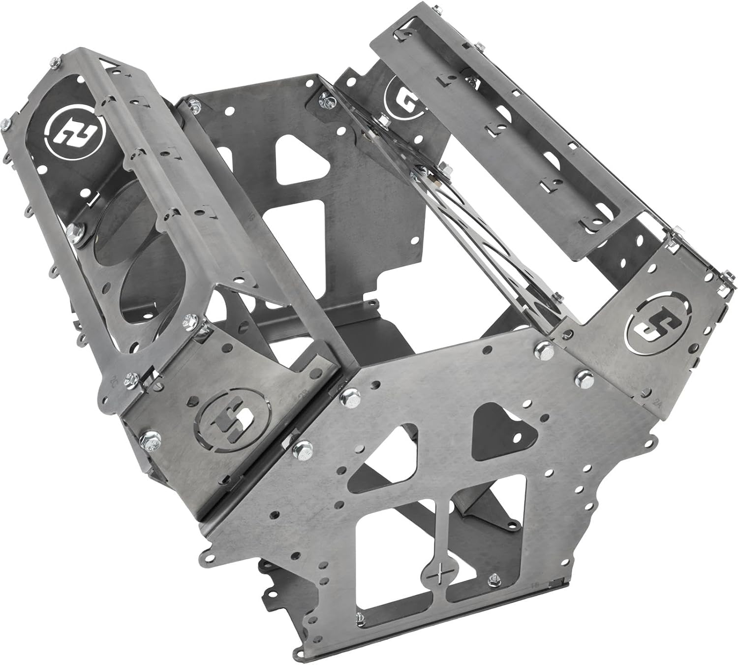 SoloSwap Gen V LT Mock Up Engine Long Block with Fabricated Heads, 12-Gauge Steel Lightweight Replica for Swap Fitment, Accepts LT Accessories for Mount & Header Test-Fitting