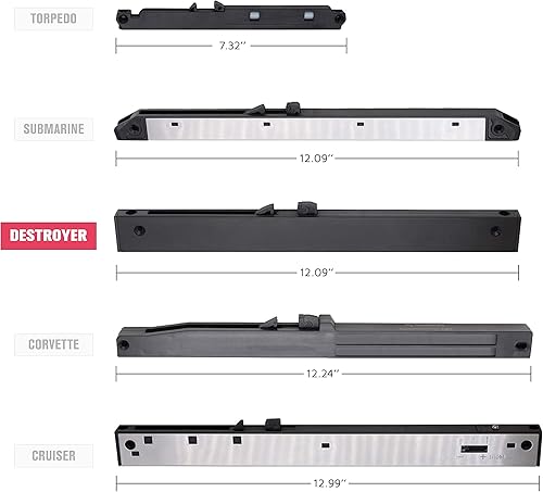 Miniatura 6 de Mecanismo de cierre suave de aleación de aluminio resistente para hardware de puerta de granero deslizante de bricolaje (Destroyer320)
