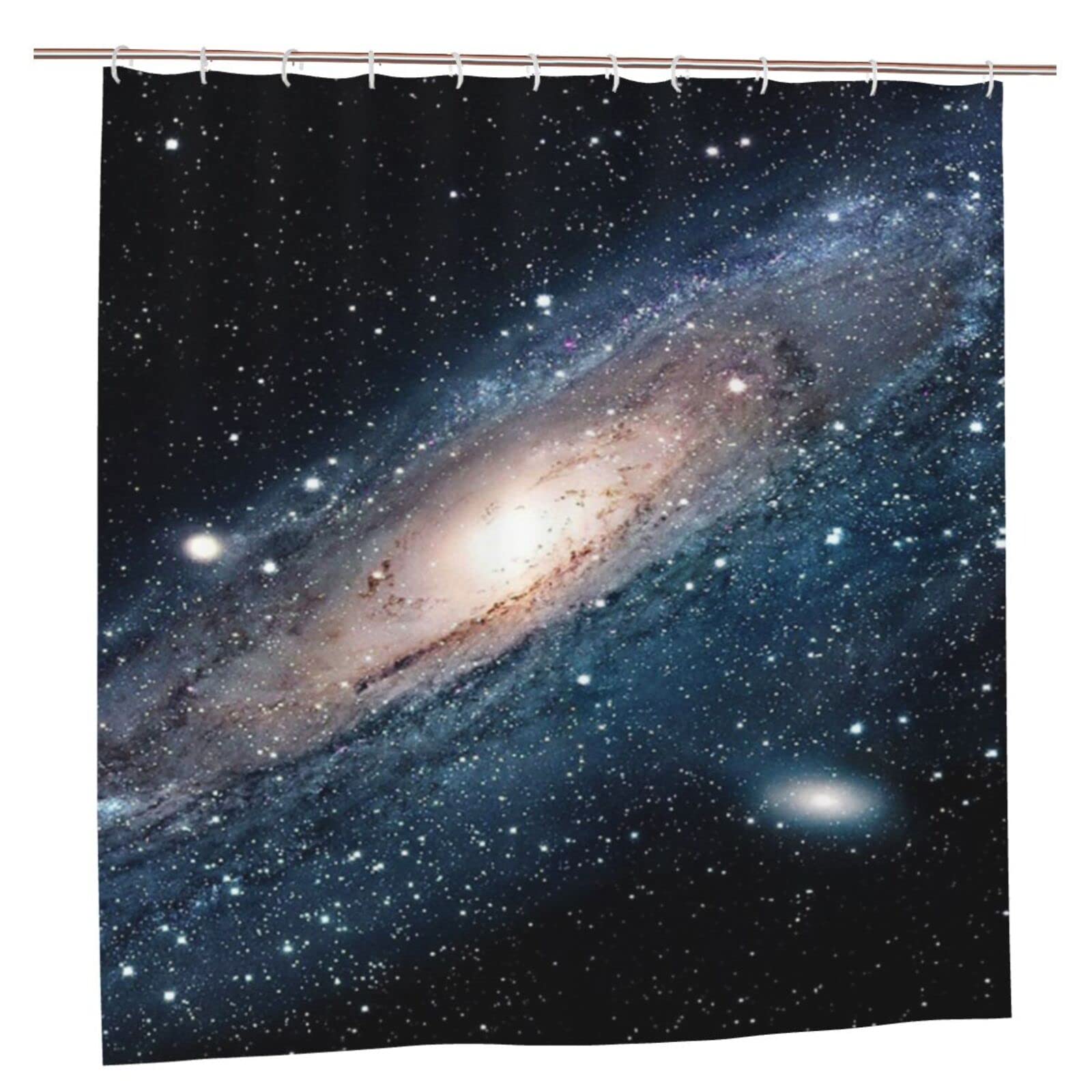 Rideau de douche galaxie 183 cm au tissu lavable haut de gamme