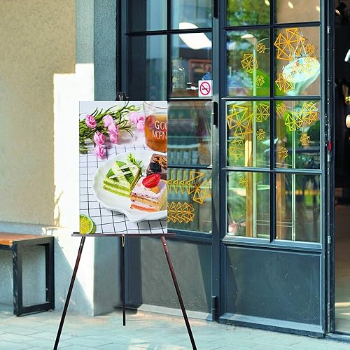 Miniatura 4 de CONDA Caballete de madera para trípode de 63 pulgadas, soporte de caballete con marco en A con bandeja ajustable, caballete de artista de exhibición