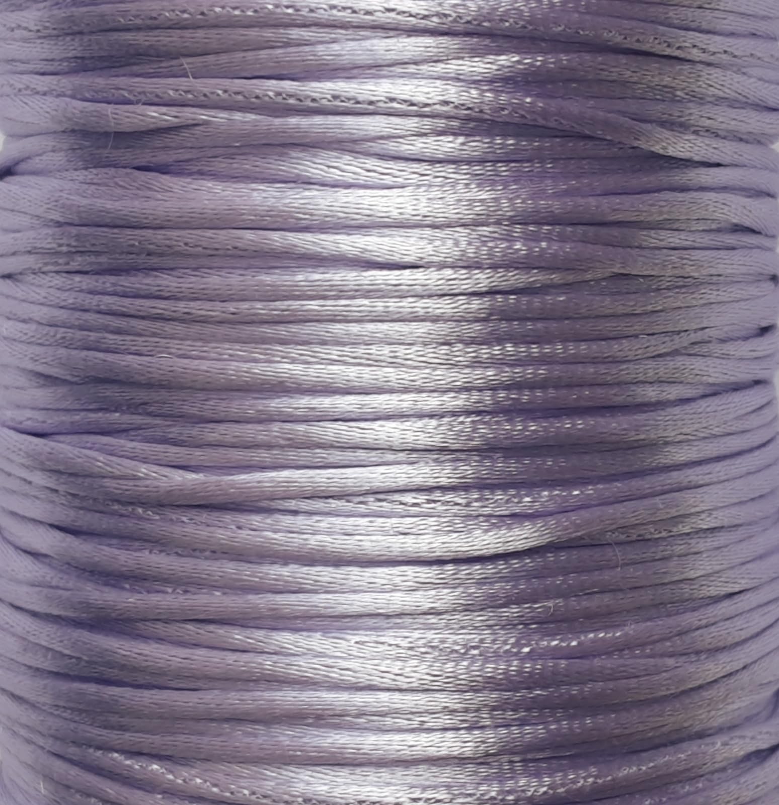 Mart-Mon Lavender Satin Cord 1Mm Rattail Knotting Thread 5M Sewing Craft Bracelet Making Decorating Jewellery (Lavender)
