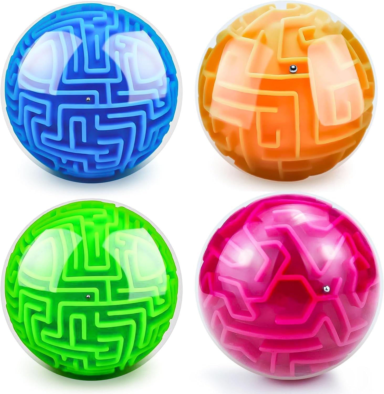 YEIPIS Maze Ball 3D Maze Puzzle Brain Teasers Games Gravity 3D Maze Ball Puzzle Toy Maze Puzzle Cube Ball Sphere Educational Toys for Students Teens Adults (Multi) (B0D4J1GZJW) Amazon Price History, Amazon Price Tracker