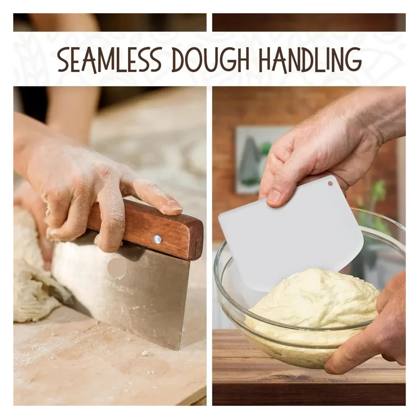 Gärkörbchen-Set for Anfänger, 25,4 cm, ovale Körbe, Gärkörbe, Handschuhe, Teigmischer for Brotliebhaber(14pcs)