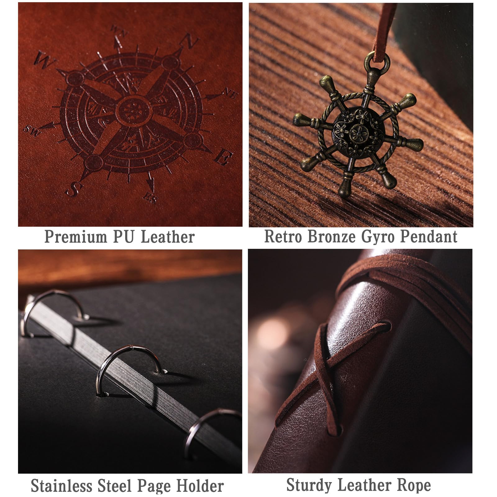 Ettonsun Album da collezione per collezionisti, album per collezionisti di monete con 200 tasche e 30 custodie per carte e banconote, custodia per tutti i materiali da collezione (Brwon)