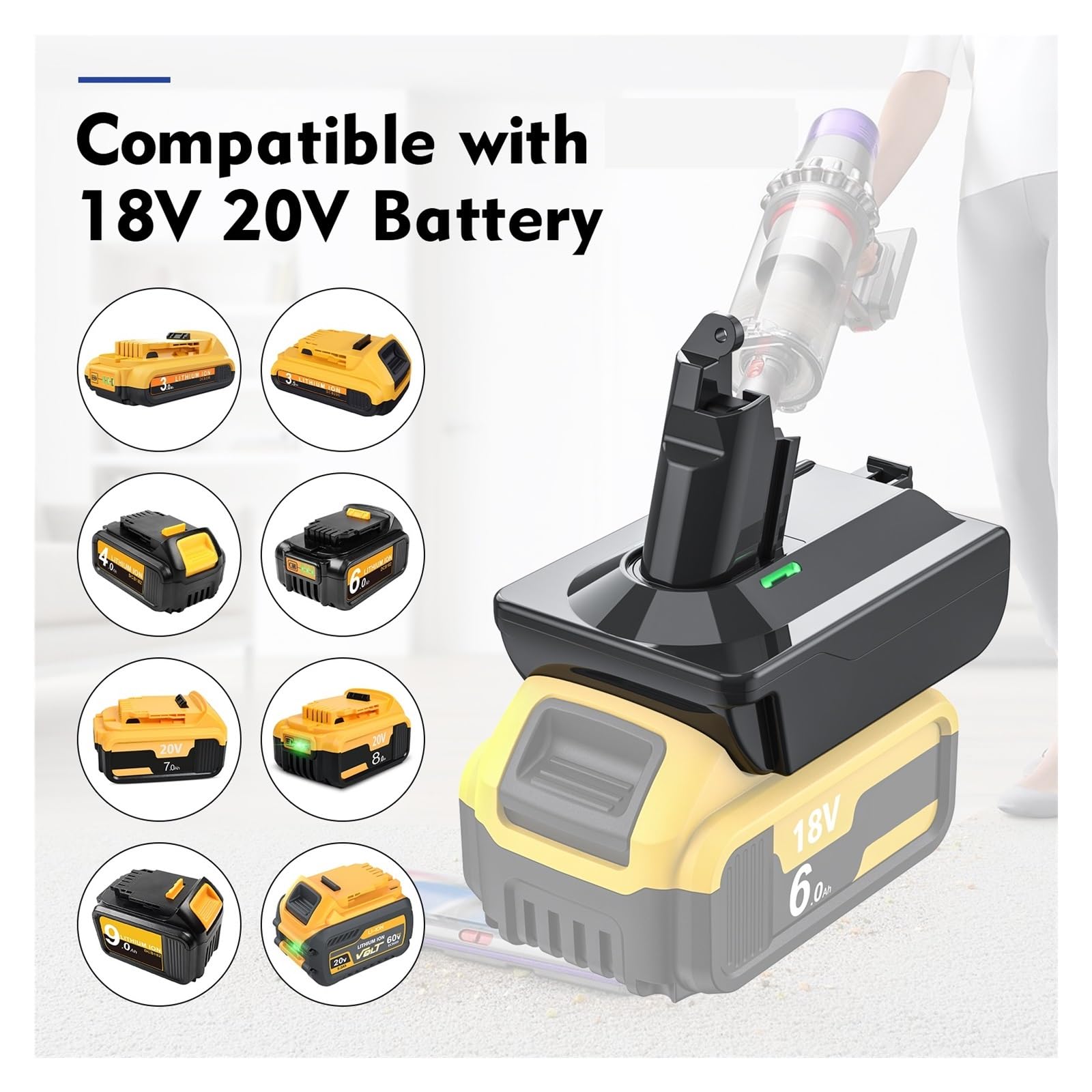 Amazon.co.jp: アダプター、マキタと互換性あり、18V リチウム電池