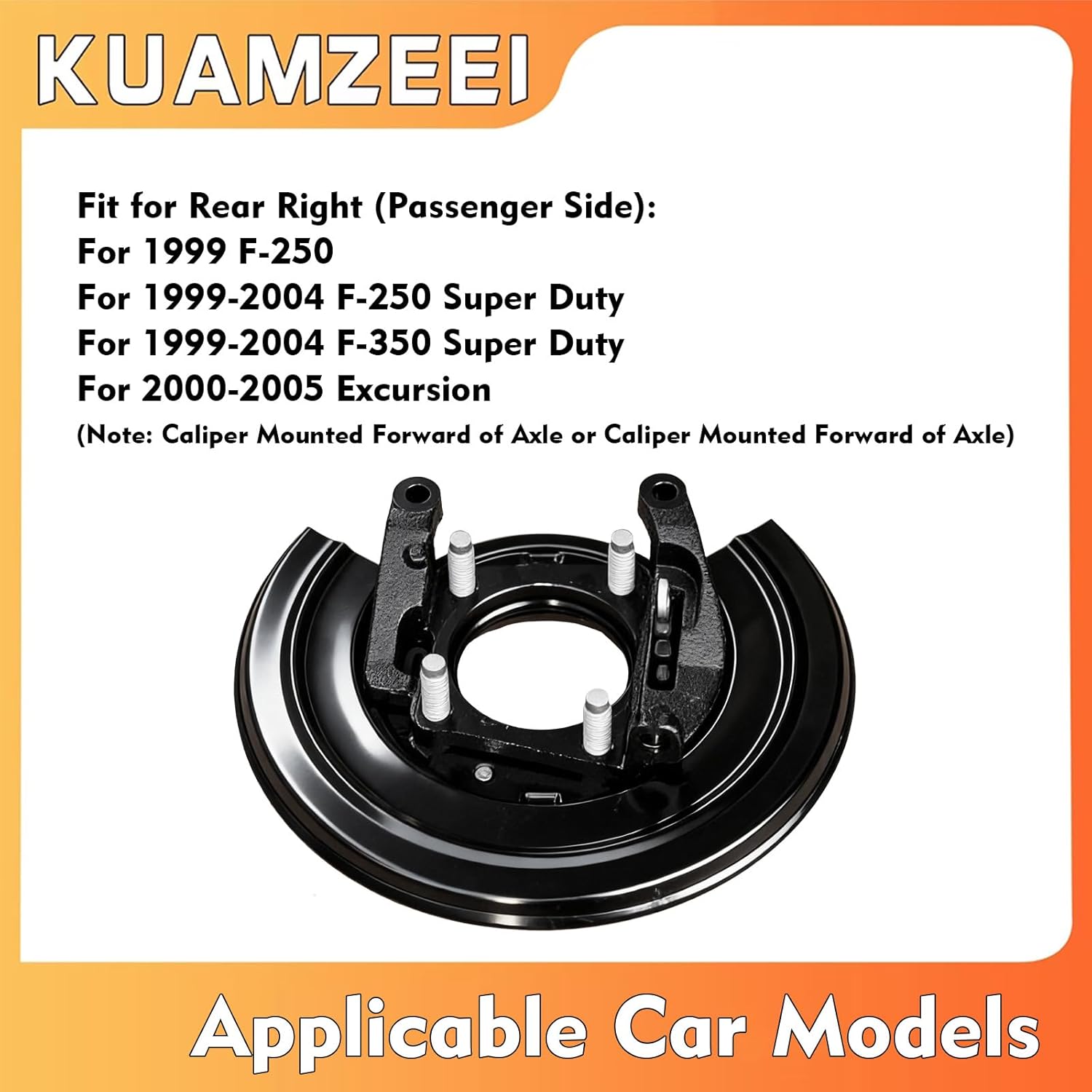 926-271 Rear Left Loaded Parking Brake Backing Plate Assembly Fits for F-250 1999 F-250 Super Duty 1999-2004 F-350 Super Duty 1999-2004,for Ford Excursion 2000-2005 Replaces YC3Z2210CA