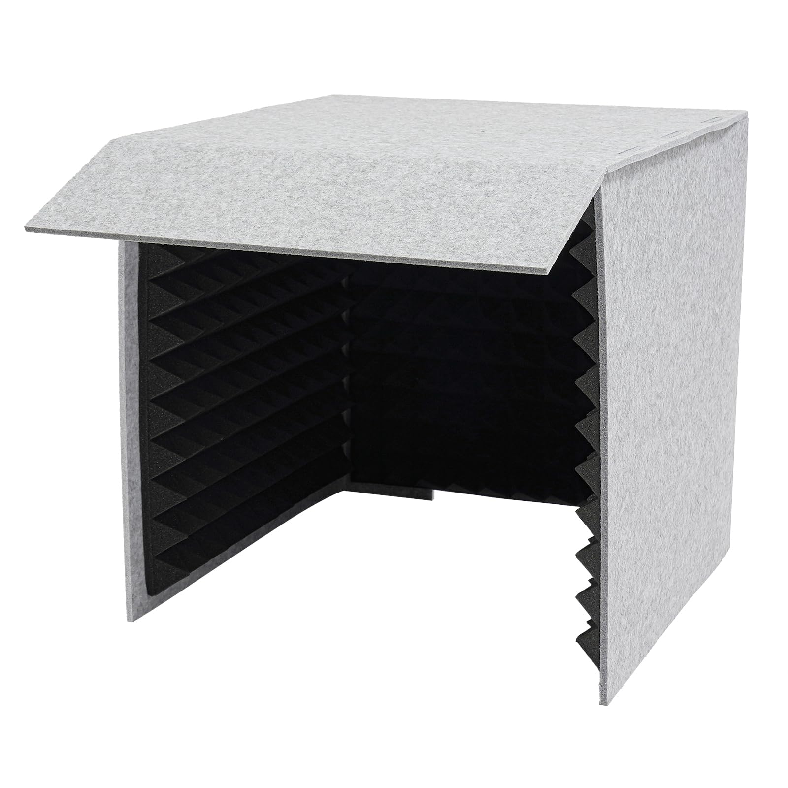 The Studio Podcast Equipment Cabina di canto Vocal Booth Insonorizzazione Recording Equipment Cabina di registrazione portatile pieghevole per studio di registrazione, podcast, 60 x 60 x 60 cm (nero)