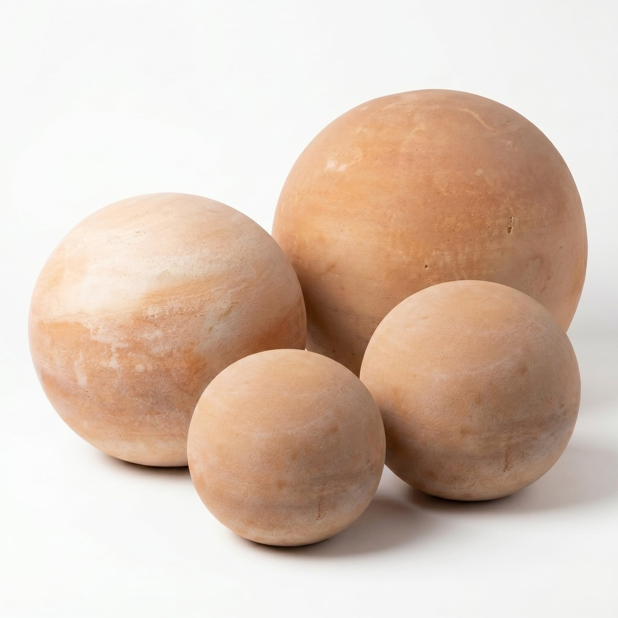 teramico Boules en Terre Cuite massives pour Durer : formées à la Main, résistantes au Gel et dans de Nombreuses Tailles pour Le Jardin (12cm, 16cm, 20cm et 28cm)