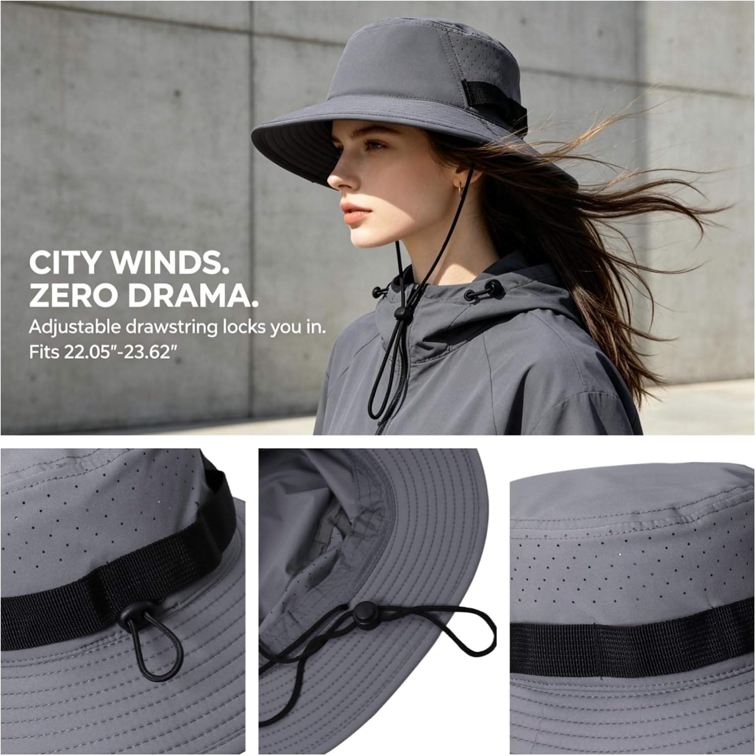 UPF 50+ Sun Hats for Men Women Fishing Beach Hiking Summer Outdoor Cooling Lightweight Foldable Boonie Hat