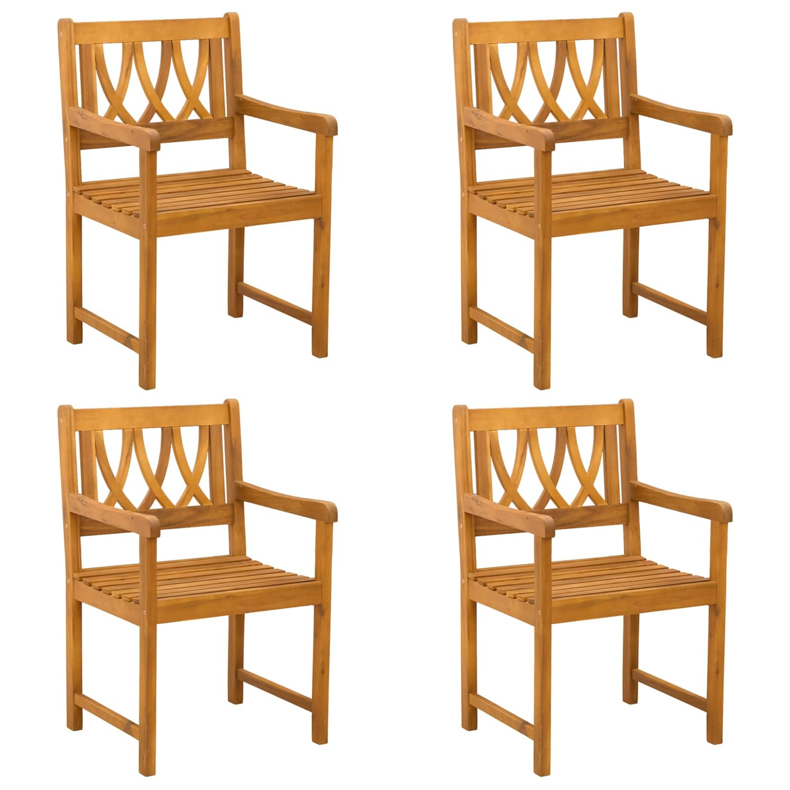 Chaises de jardin rustiques en bois pour vos repas conviviaux au balcon