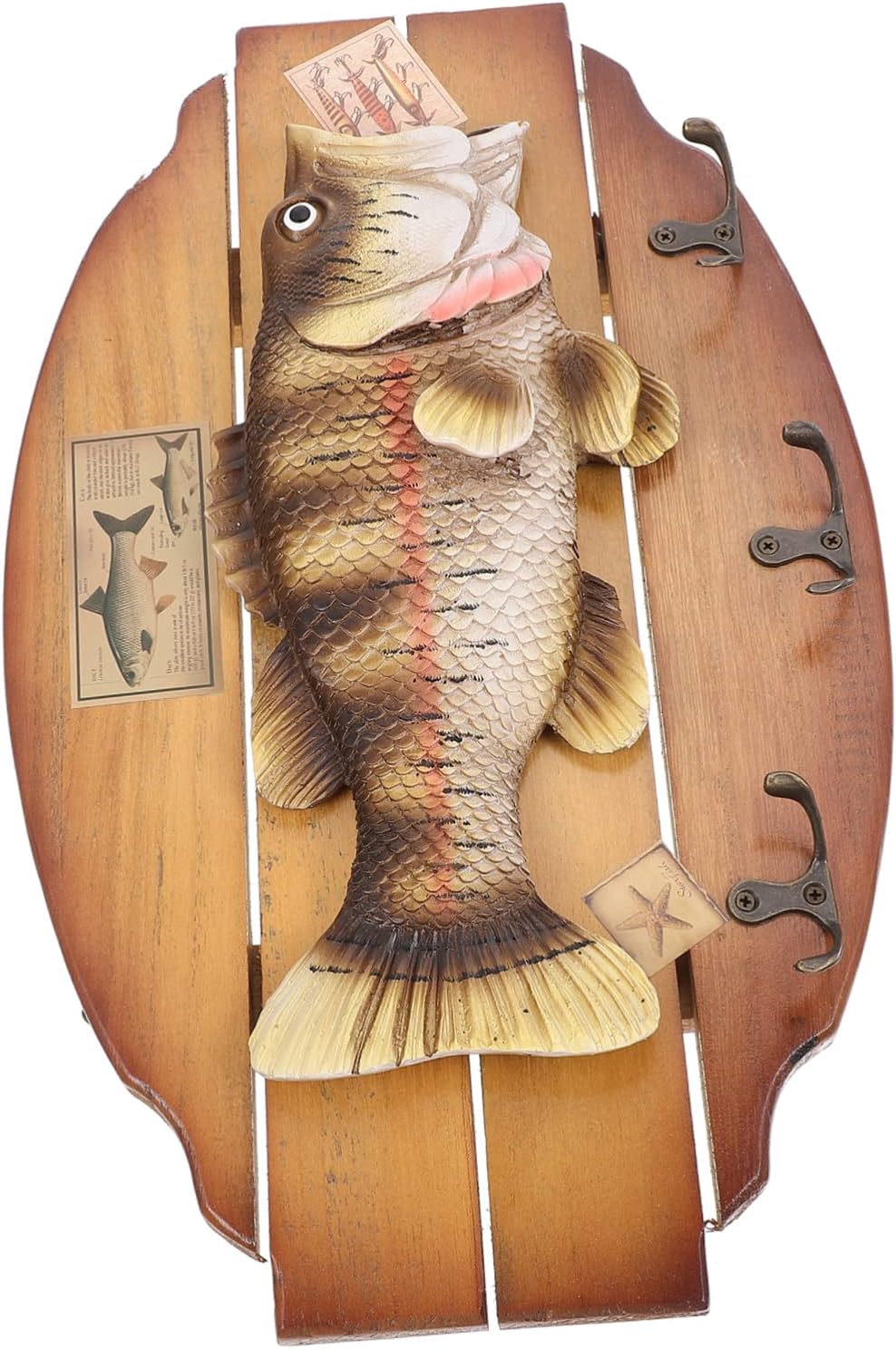 Warmhm Unique Fish Coat Hooks Wall Mounted Resin Hooks for Home Organization Decor