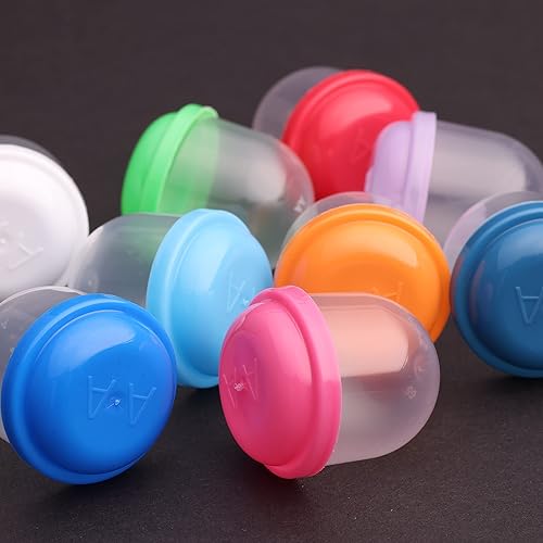 Miniatura 9 de Máquina expendedora de cápsulas, cápsulas translúcidas de bellota vacías, 100 unidades de 1.1 pulgadas, cápsulas de máquina de chicles a granel,