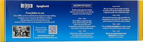 Miniatura 4 de De Cecco Producto de macarrones enriquecidos - Pasta espagueti (16 onzas cada una)