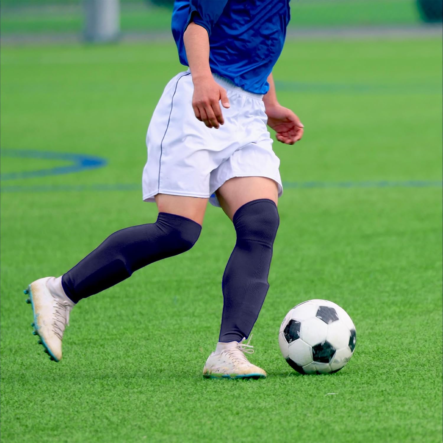 6 Pair High Football Baseball Socks Multiple Sizes Over the Knee Baseball Socks Extra Long Soccer Sock for Boys Men - Image 7