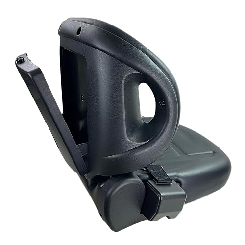 Miniatura 5 de E-53710-U2231-71 DirectFit Asiento sin suspensión de vinilo negro para carretilla elevadora Toyota 7FDU35, 7FDU45, 7FDU70, 7FDU80, 7FGU35, 7FGU45,