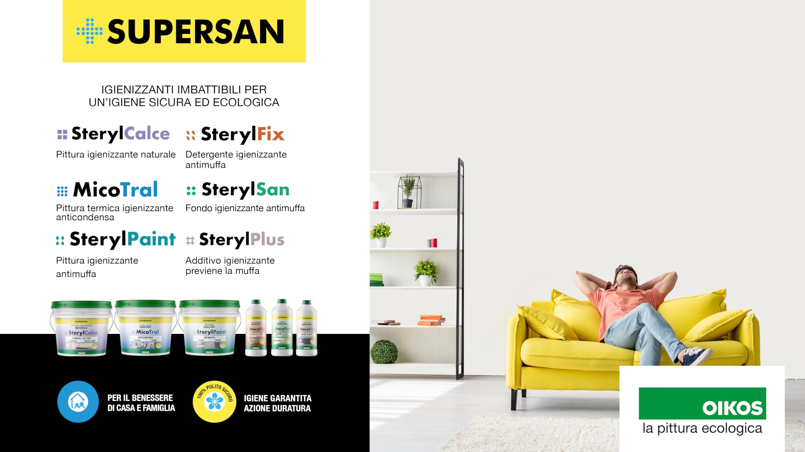 OIKOS SterylPaint Pittura Igenizzante Lt.1