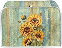 Vista 39 de Dolyues Cubierta para tostadora con estampado de pollo, 4 rebanadas, cubiertas para electrodomésticos pequeños de cocina, protección contra el polvo