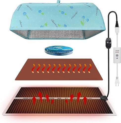 Estera de calentamiento epoxi con temporizador de cubierta, almohadilla térmica para moldes de resina, máquina de calentamiento de secado rápido
