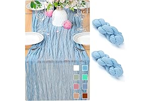 Romantic, Romantic Blue Cheesecloth Table Runner!