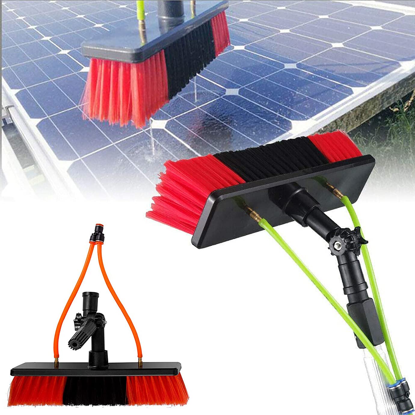Brosse de nettoyage de vitres 2 en 1 Telesbrush extensible pour hauteur et panneaux