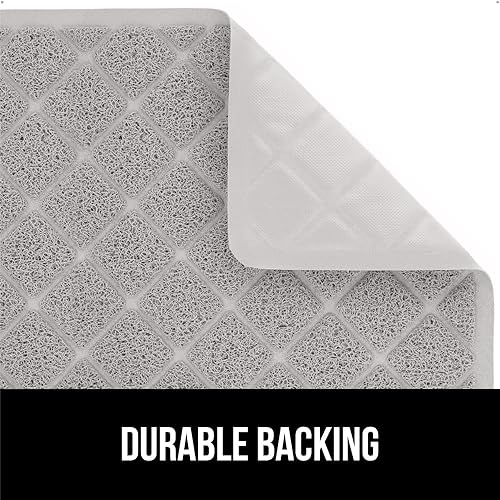 Miniatura 4 de Gorilla Grip - Tapete grueso para arena de gato, 30 x 20, menos residuos, atrapa suciedad, se mantiene en su sitio, suave para las patas, limpieza