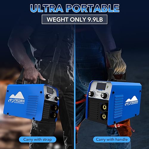 Vista 15 de TRQWH Máquina de soldadura 120A de mano 110V soldador de palo portátil Máquina soldadora ARC Inverter IGBT Mini máquina soldadora MMA apta