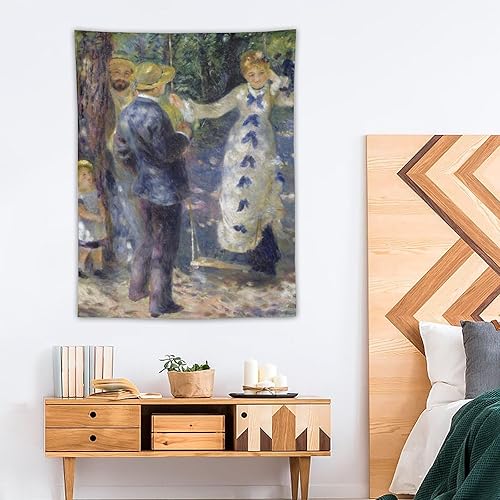 Miniatura 4 de YWVWY Painter Pierre-Auguste Renoir Painting Poster Wall Art Prints Tapestry Gifts Photo Picture Painting Tapestries Room Decor Home Decorative