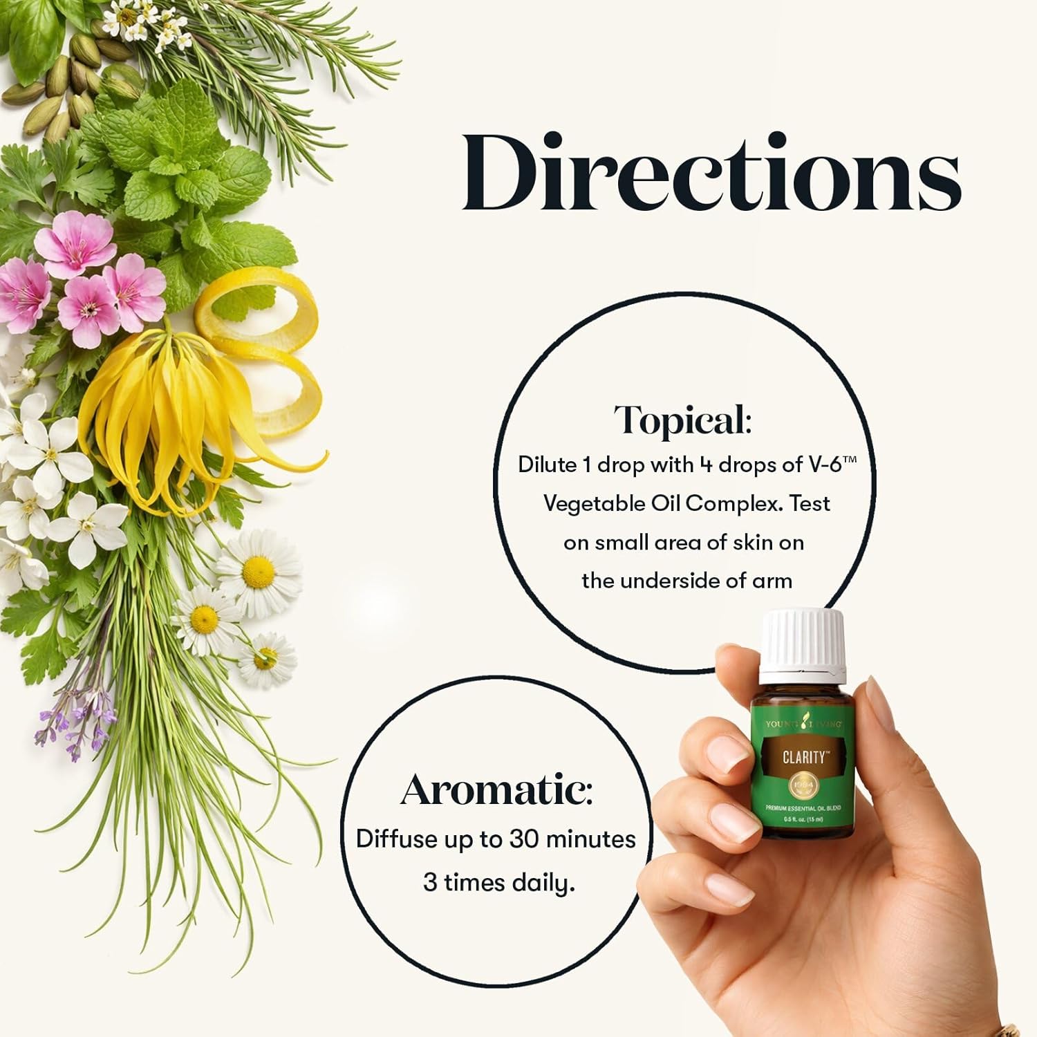 Young Living Clarity Essential Oil Blend 5 ml | Fresh Herbaceous Aroma for Diffusers, Massage & Aromatherapy | Botanical Essential Oil Blend for Relaxation Rituals, Meditation & Everyday Aromatic Use