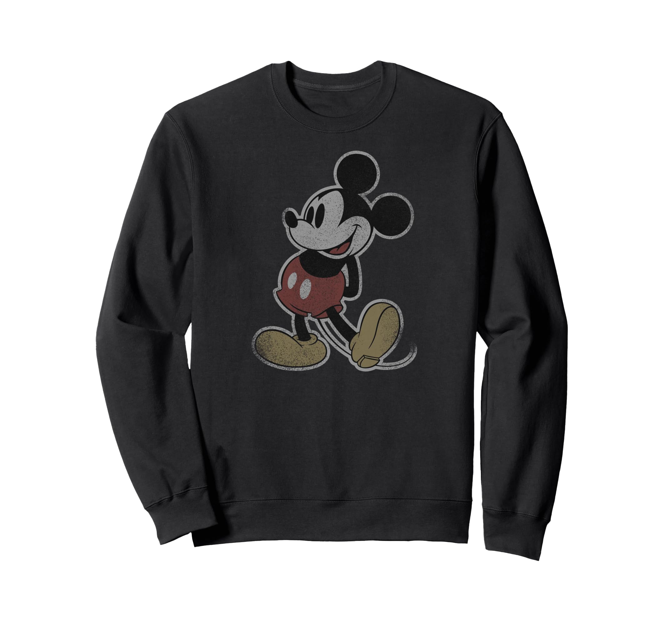 Sweatshirt Disney Mickey Mouse imprimé graphique pull vintage col rond - 2