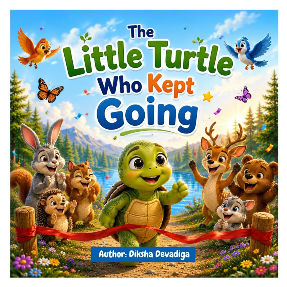 The Little Turtle Who Kept Going: A Motivational Story About Never Giving Up for Kids Ages 6-8