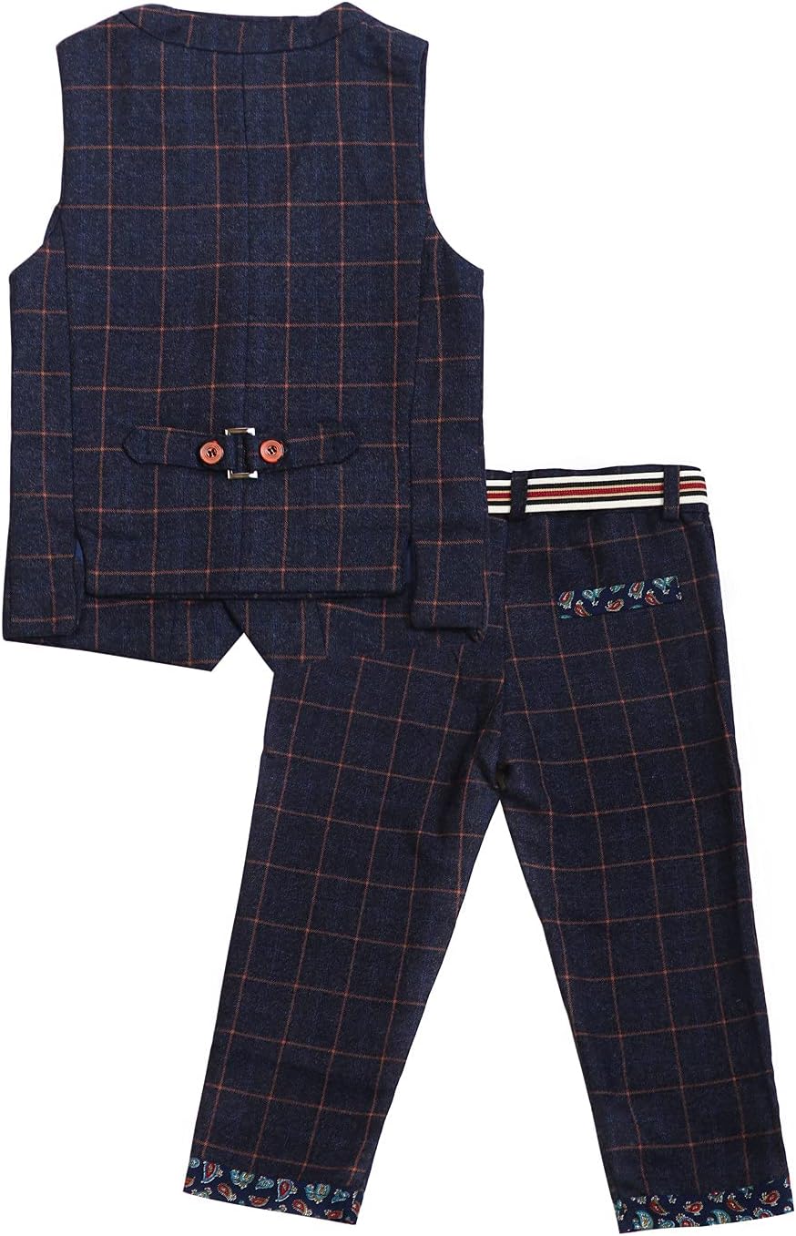 TAOJIAN Baby Vintage Style and Wedding Tuxedo Waistcoat Outfit Suit