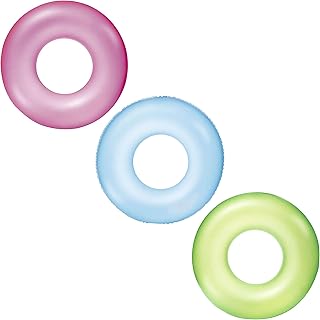 H2OGO! Inflatable Frosted Neon Swim Ring Pool Tube