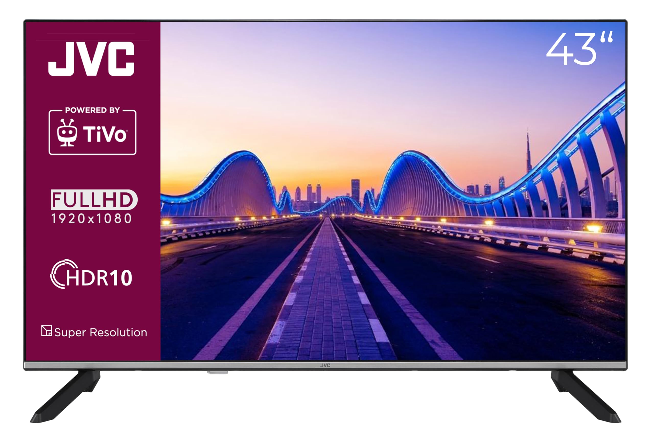 JVC 43 Zoll Smart TV mit TiVo – Full HD, HDR, Triple-Tuner (LT-43VF7555)