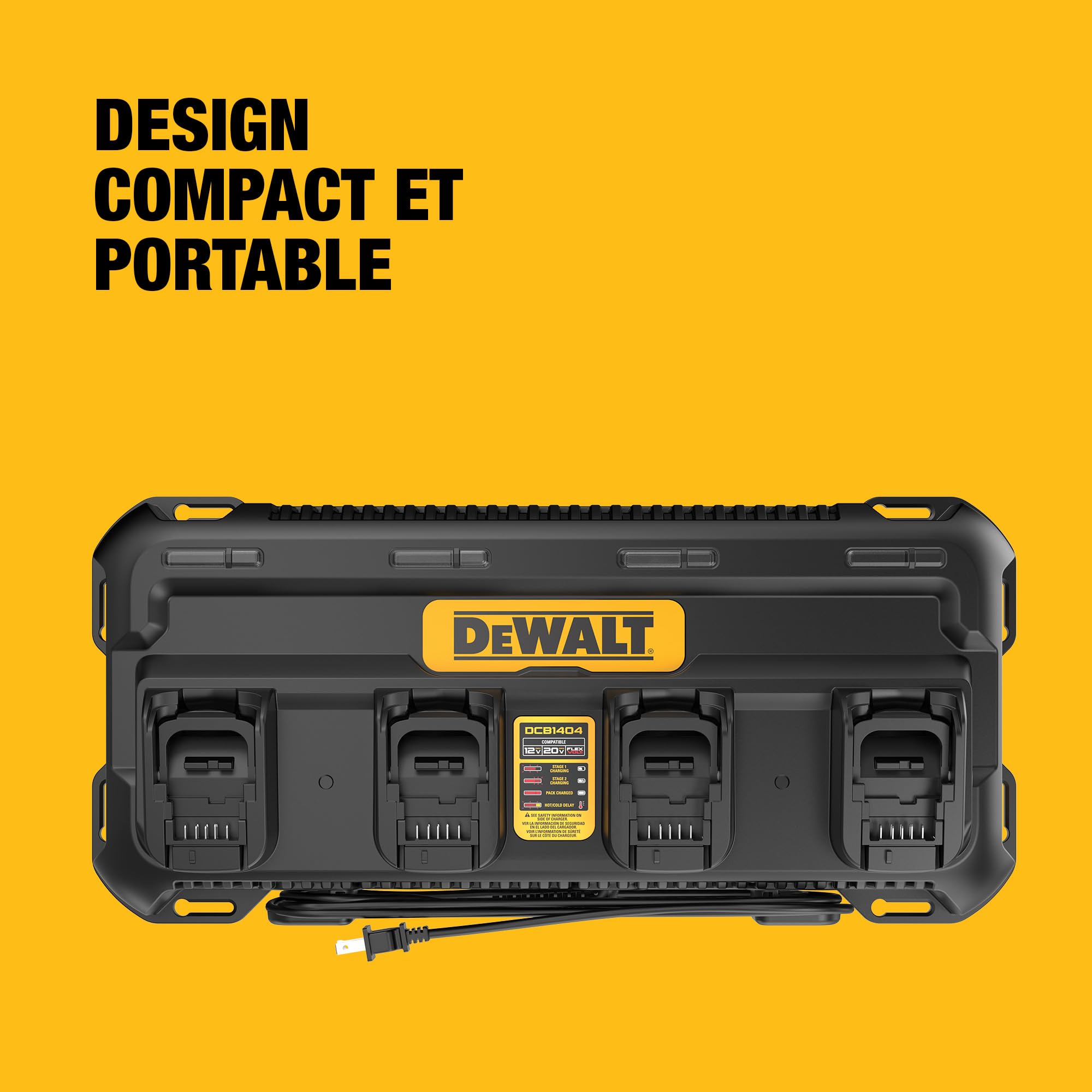 DEWALT XR Chargeur QUADPORT 4A, DCB1404-QW