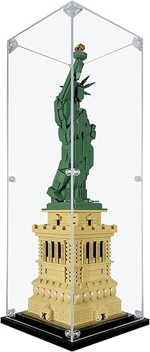 Miniatura 3 de Vitrina acrílica compatible con LEGO Statue of Liberty #21042, vitrina a prueba de polvo (solo funda) (juegos de Lego no incluidos)