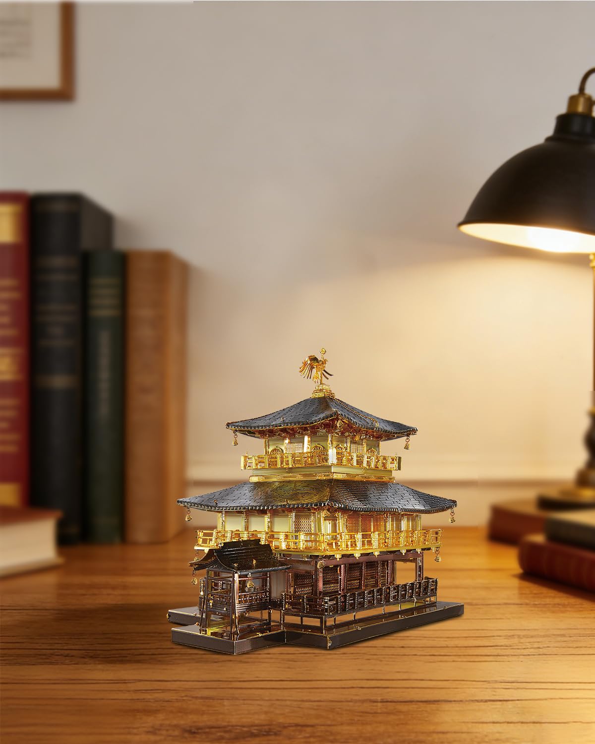 Piececool Puzzle in metallo 3D Golden Pavilion Modello Kit per adulti fai da te Architettura giapponese Kit di costruzione, tempo di famiglia, decorazione per la casa, migliori regali