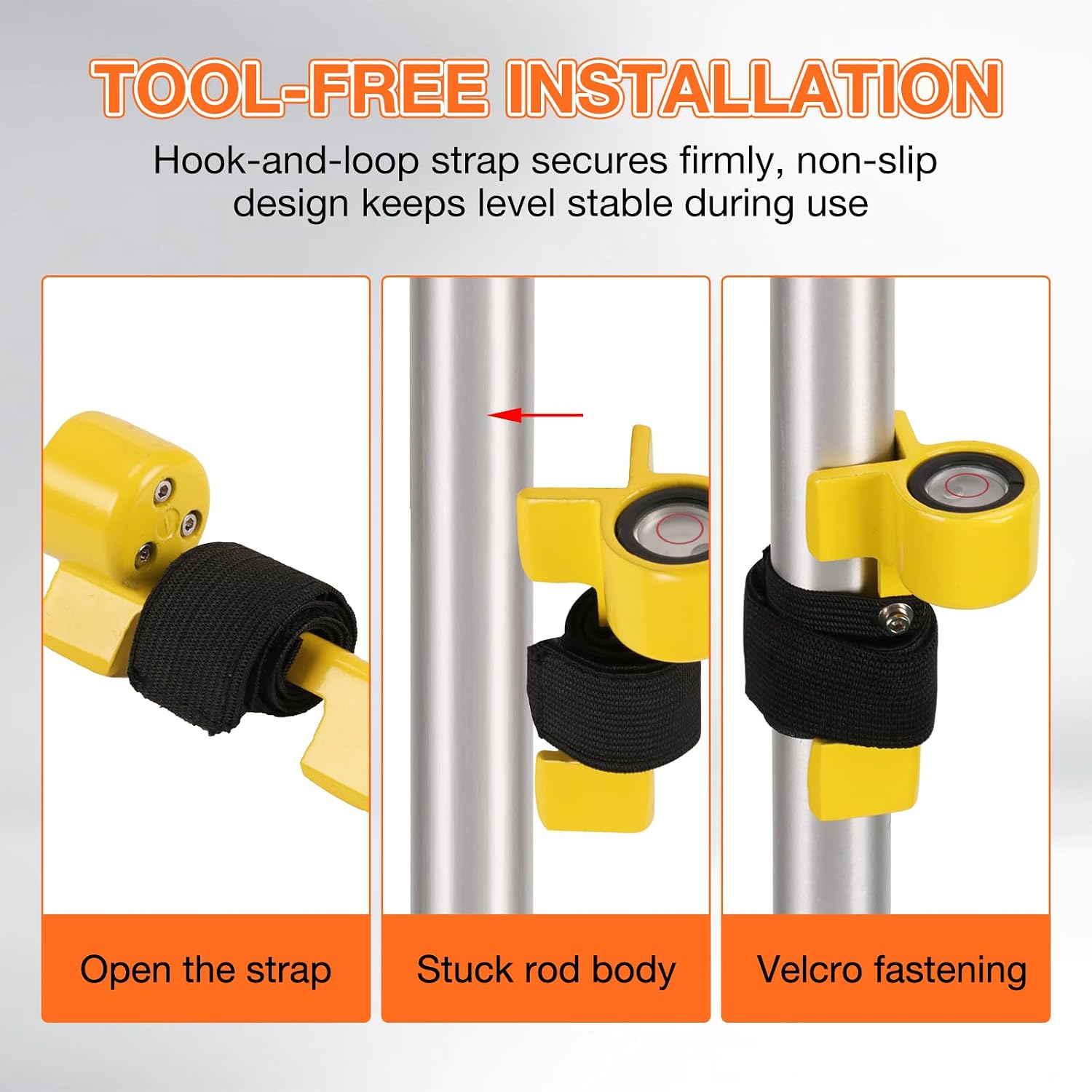 Adjustable Grade Rod Level 1 Pcs Portable Measuring Tool | survey pole leveling, alignment checks, field setup