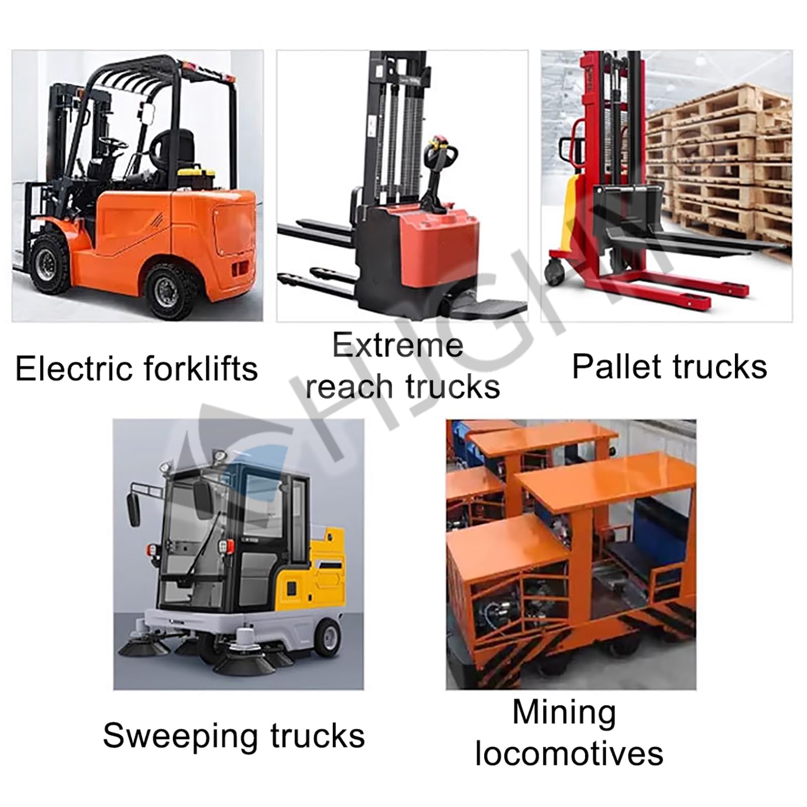 Batteria per Carrello elevatore Elettrico 24V 20Ah, Batteria per transpallet Elettrico 24 Volt, batterie per impilatore per trasportatore ETU15 con Maniglia