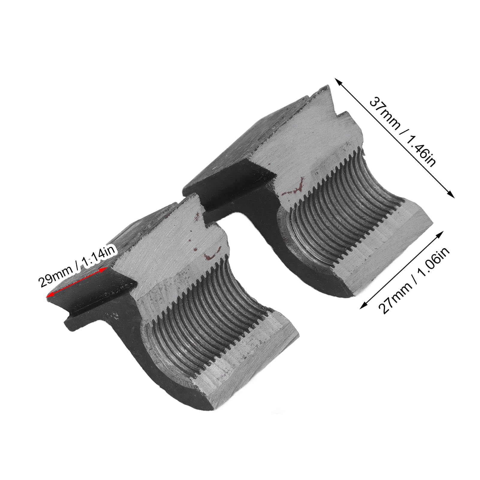 Écrou de Type divisé, Écrou Haute et Demi-écrou Basse - 2pcs 1,5 Mm Pitch Half Nut pour Vis Tête Métrique - Compatible 0618 CJ18 CJ0618A 7X12 7X14 0618-3B MINI LATHE, 45